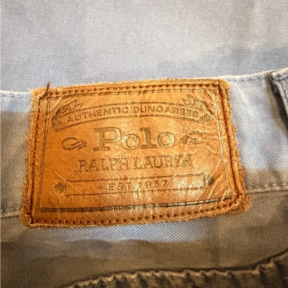 Polo Ralph Lauren Cargo Pants Size 36 Blue Classic Fit Casual Cotton Bottoms